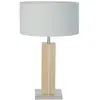 HerzBlut Dana lampe table chêne nat. blanche 56 cm