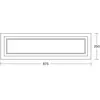 HerzBlut Otto O plafonnier rectangle noyer