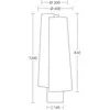 HerzBlut Lampe sur pied Jojo, bois, brun/crème, 120 cm, E27