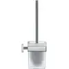 Duravit Karree Porte-brosse WC avec brosse, 0099571000,