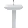 Lavabo 650X490 Mm, Avec 1 Trou, Avec Wondergliss, Blanc Alpin Duravit