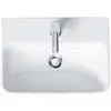 Duravit ME by Starck Lavabo 45 cm Céramique Blanc avec WonderGliss, 1 trou de robinetterie