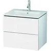 Duravit L-Cube Meuble sous-vasque, 2 tiroirs, LC624002222,