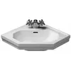 Lave-mains d'angle Duravit 1930 - Blanc - Céramique - A poser