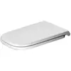 Abattant WC - Duravit - D-Code - Blanc - Charnières inox - Version longue