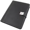 Alassio Porte document, format A4, simili cuir, noir
