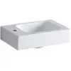 Geberit Lave-mains iCon 380x280mm avec trou pour robinet gauche blanc kt