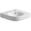 Geberit - Lavabo d'angle renova compact pied longueur 500 mm blanc