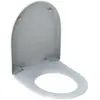 KERAMAG Abattant wc renova compact amovible, avec couvercle charnières inox blanc Geberit