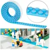 Infactory : Bande adhésive 1 m pour briques de construction - Bleu cie...