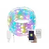 Luminea Home Control Guirlande à LED RVB connectée compatible commandes vocales - 10 m