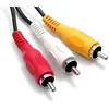 Câble Cinch Audio Vidéo - PEARL - 1,50m - Mâle/Mâle - 3 Connecteurs - Rouge, Blanc, Jaune