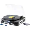 Tourne-disque lecteur cassette USB & enregistreur MP3