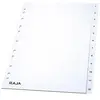 Intercalaires numériques A4 Raja -en carte 20 divisions - Blanc