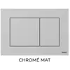 TECE Bouton Geberit x, chromé brillant, 220 x 150 x 5 mm, noir mat