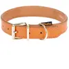 Collier en cuir Heim Buffalo, cognac taille 55 tour de cou 40-50 cm - pour chien