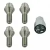 Jeu de 4 vis antivols de roue auto, coniques 12x1,25x23 Febi 27051