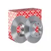 febi Jeu de 2 disques de frein, plein, par ex. pour Opel, Vauxhall