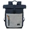 travelite Sac à dos bleu gris pour femme et homme - Basic Rollup Backpack Marine / Grey 77023