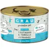 6x200g Grau menu gourmand dinde, truite - Pâtée pour chat