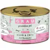 6x200g Grau menu gourmand poulet, canard - Pâtée pour chat