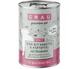 6x 400g GRAU nourriture pour chien boeuf avec carotte & pomme de terre humide