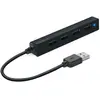 Speedlink SNAPPY Slim USB Hub, 4-Port, USB 2.0, Passif, Noir