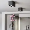 SLV Plafonnier Kardamod, noir, acier, longueur 31,5 cm, à 2 lampes.