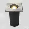 SLV Spot encastré extérieur de sol carré Solasto inox 304 GU10 6W IP67
