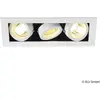 SLV Kadux 3 gu10 encastré carré, blanc, max. 3x50w