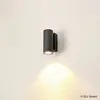 SLV Enola, applique extérieure, rond, s, anthracite, led, 6w, 3000k/4000k, ip65