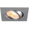 SLV Plafonnier encastré New Tria, alu, aluminium, longueur 8,2 cm