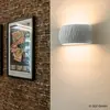 SLV PLASTRA WL CURVED CUTRAIN, applique murale d'intérieurQT-DE12 blanc