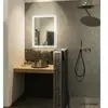 SLV Trukko, applique intérieure, miroir, rectangle, argent, led, 25w, ip44, variable