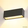 SLV Sitra cube applique ext l up/down anthracite led 24w 3000k/4000k ip44 cct switch