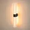 SLV Applique murale LED pour salle de bain Lygant double, noir, alumin...