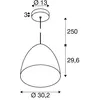 SLV suspension Para Cone, Ø 20 cm couleur cuivre/blanc