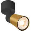SLV Plafonnier Puri 2.0 Cone, noir/doré, Ø 5 cm