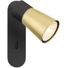 SLV Applique murale Puri 2.0 Cone, noir/doré, 15 cm