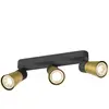 SLV Plafonnier Puri 2.0 Cone noir/doré 26 cm à 3 lampes