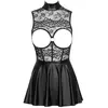 Cottelli Collection   Robe Open Cup   Noir