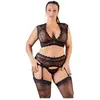 Cottelli Collection Ensemble porte-jarretelles en dentelle