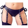 Cottel Soutien-Gorge Harnais Ouvert & Culotte Porte-Jarretelles À Menottes
