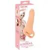 Nature Skin - 2in1 Extension + Masturbator - 23.8 cm