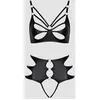 Cottelli Collection Lingerie Ensemble 2 pièces anneau wetlook noir
