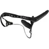 Merkloos / Sans marque Double Gode Ceinture Black Silicone