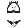 Cottelli Collection Ensemble séduisant avec soutien-gorge et string ouvert à l'entrejambe