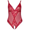 Cottelli Collection Body Ouvert Dentelle Florale Rouge GT