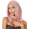 Perruque Cheveux mi-longs roses 