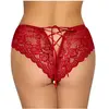 Cottelli Collection Lingerie Culotte ouverte noeud & dentelle rouge